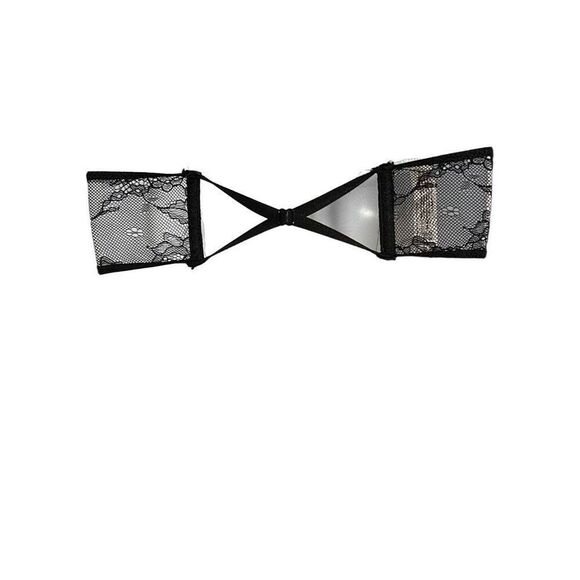 Kimchi Blue Women's Black Bandeau Bra Red Pink Triangle Bralette Small Lot of 2 - Picture 4 of 11